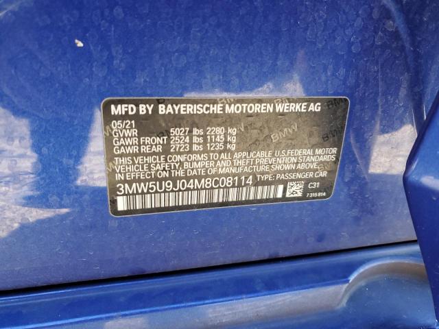 2021 BMW M340XI - 3MW5U9J04M8C08114
