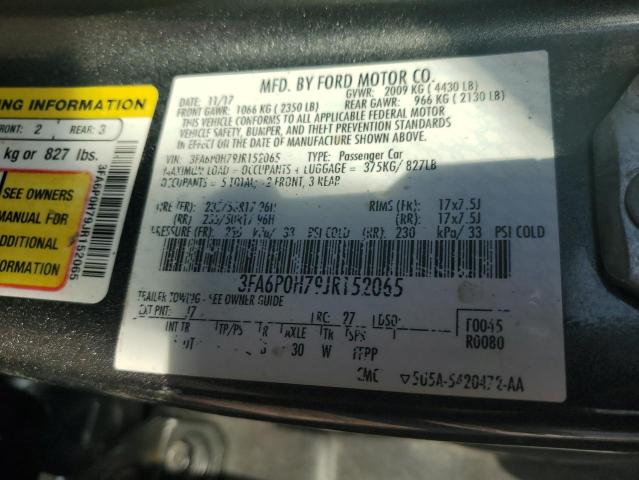 2018 FORD FUSION SE #3292350300
