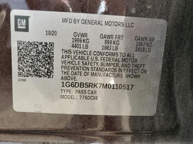 2021 CADILLAC CT4 PREMIU - 1G6DB5RK7M0110517