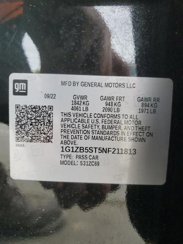 2022 CHEVROLET MALIBU LS - 1G1ZB5ST5NF211813