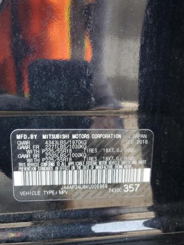 2019 MITSUBISHI OUTLANDER - JA4AP3AU6KU005969
