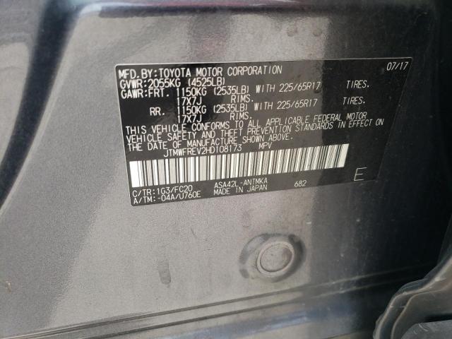 2017 TOYOTA RAV4 XLE - JTMWFREV2HD108173