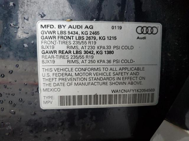 2019 AUDI Q5 PRESTIG - WA1CNAFY1K2054569