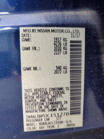 2018 NISSAN ALTIMA 2.5 - 1N4AL3AP5JC151270