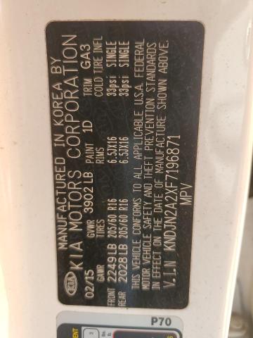 2015 KIA SOUL KNDJN2A2XF7196871