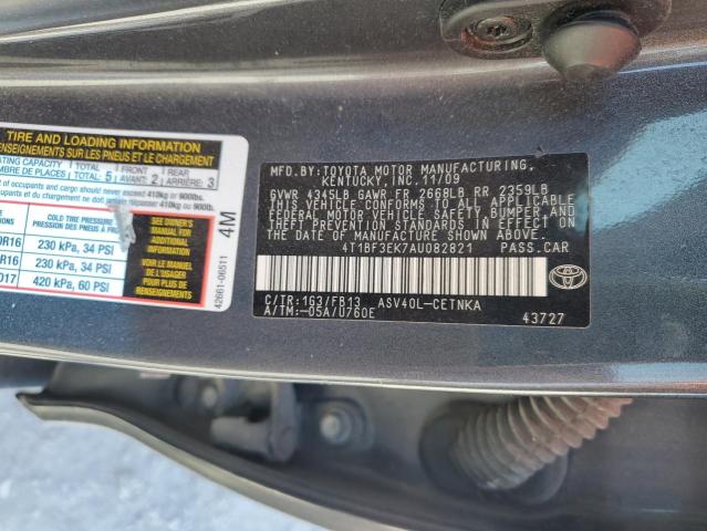 2010 TOYOTA CAMRY BASE - 4T1BF3EK7AU082821
