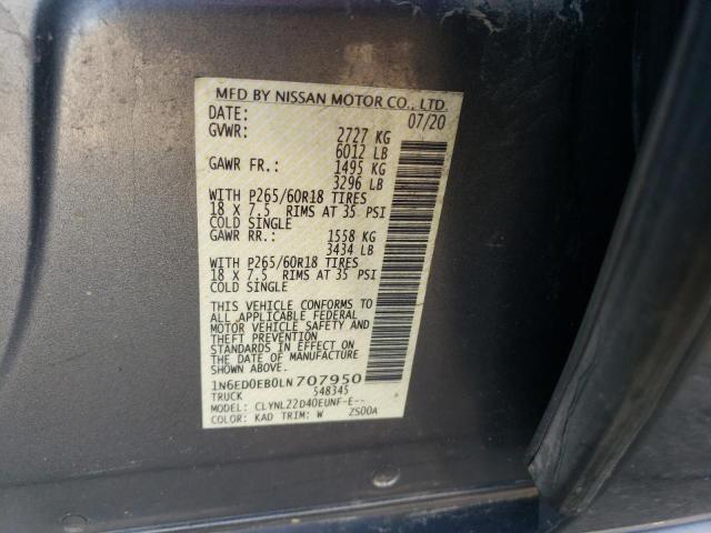 2020 NISSAN FRONTIER S - 1N6ED0EB0LN707950