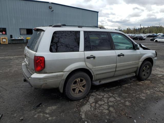 HONDA PILOT EXL 2004 silver  gas 2HKYF18654H570116 photo #4