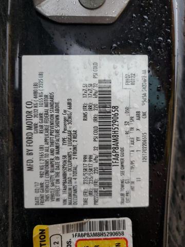 2017 FORD MUSTANG - 1FA6P8AM8H5290658