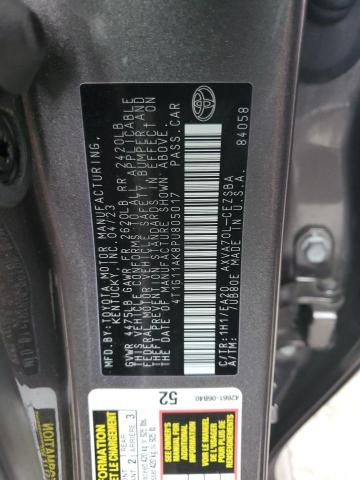 2023 TOYOTA CAMRY SE N 4T1G11AK8PU805017