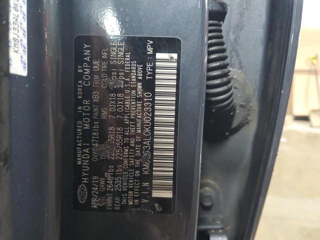2019 HYUNDAI TUCSON LIM - KM8J33AL0KU023310