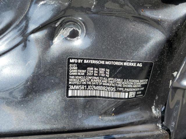 2021 BMW 330I 3MW5R1J02M8B82695