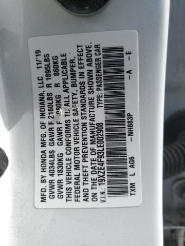 2020 HONDA INSIGHT TO - 19XZE4F93LE002908