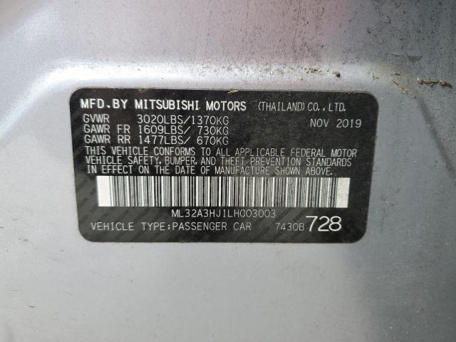 2020 MITSUBISHI MIRAGE ES - ML32A3HJ1LH003003