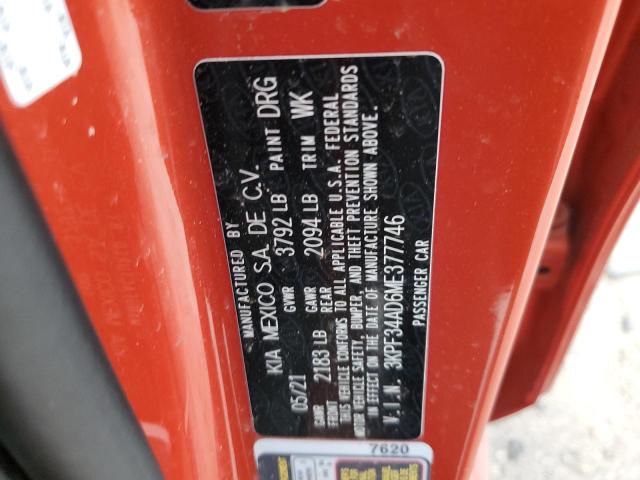 2021 KIA FORTE GT L - 3KPF34AD6ME377746