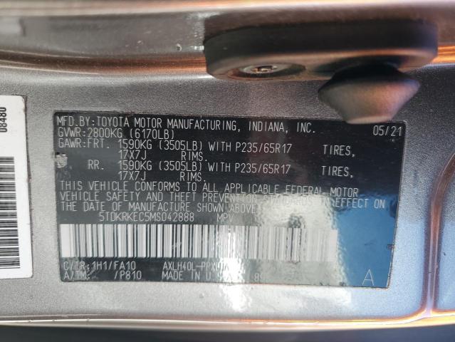 2021 TOYOTA SIENNA LE - 5TDKRKEC5MS042888