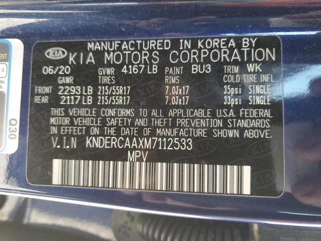 2021 KIA SELTOS EX KNDERCAAXM7112533