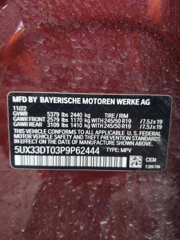 2023 BMW X4 XDRIVE3 - 5UX33DT03P9P62444