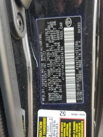 2022 TOYOTA CAMRY NIGH - 4T1S11AK3NU046784