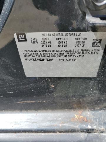 2016 CHEVROLET MALIBU LIM - 1G11C5SA9GU105405