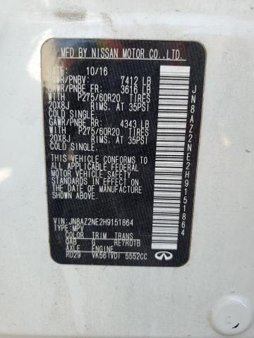 2017 INFINITI QX80 BASE - JN8AZ2NE2H9151864