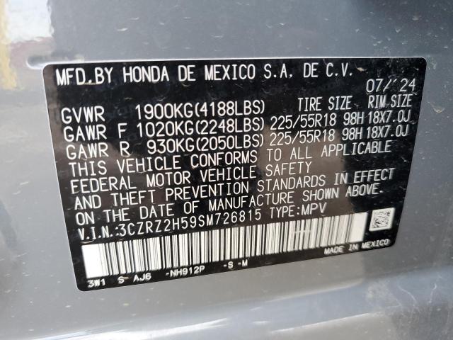 2025 HONDA HR-V SPORT - 3CZRZ2H59SM726815
