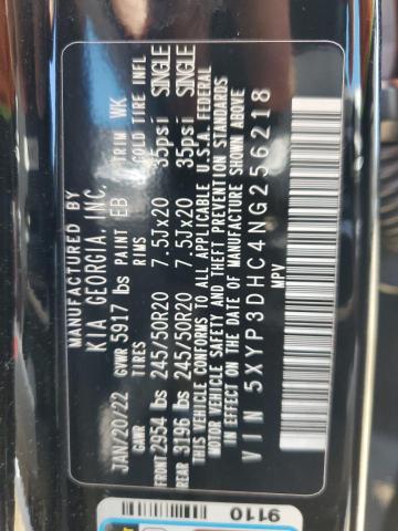 2022 KIA TELLURIDE - 5XYP3DHC4NG256218