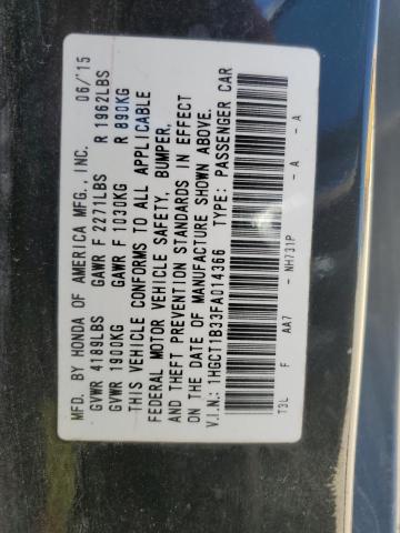 2015 HONDA ACCORD LX- - 1HGCT1B33FA014366