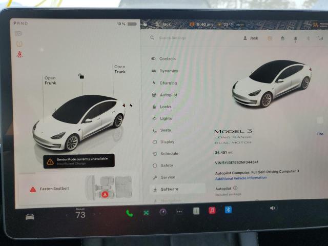 2022 TESLA MODEL 3 - 5YJ3E1EB2NF344341