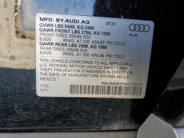 2021 AUDI Q5 PREMIUM - WA1BAAFY1M2134979