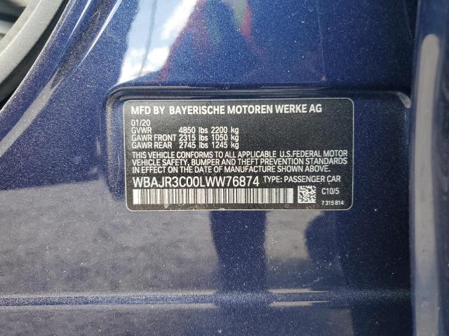 2020 BMW 530 I - WBAJR3C00LWW76874