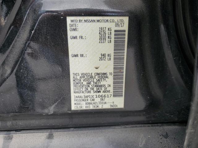 2018 NISSAN ALTIMA 2.5 - 1N4AL3AP1JC106617
