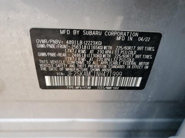 2022 SUBARU FORESTER W JF2SKAMC1NH471999