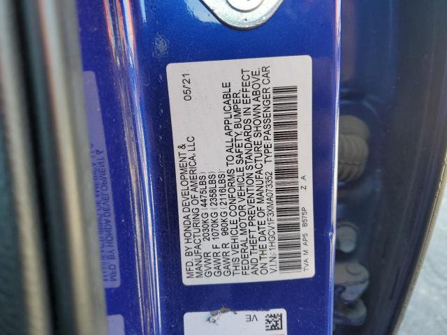 2021 HONDA ACCORD SPO - 1HGCV1F3XMA073352