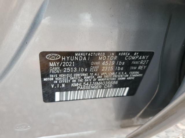 2021 HYUNDAI SONATA HYB - KMHL54JJ6MA036686