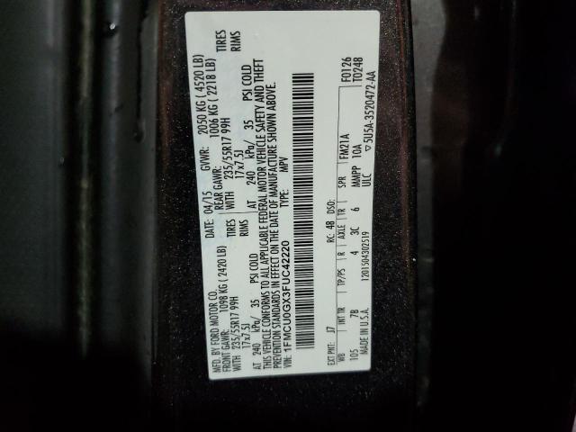 2015 FORD ESCAPE SE - 1FMCU0GX3FUC42220