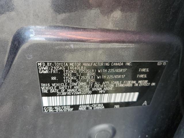 2016 TOYOTA RAV4 LE - 2T3BFREV2GW433700