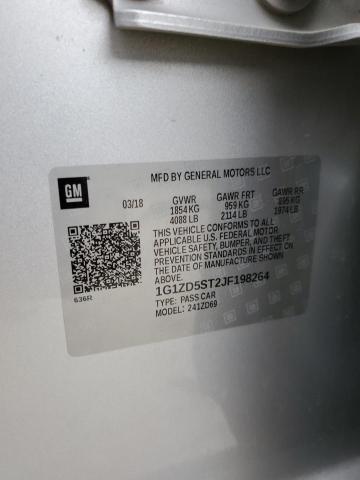 1G1ZD5ST2JF198264 2018 CHEVROLET MALIBU