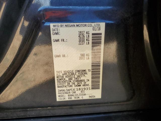 2018 NISSAN ALTIMA 2.5 - 1N4AL3AP5JC181935