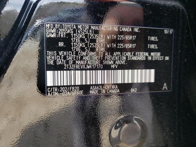 2018 TOYOTA RAV4 LE - 2T3ZFREVXJW417170