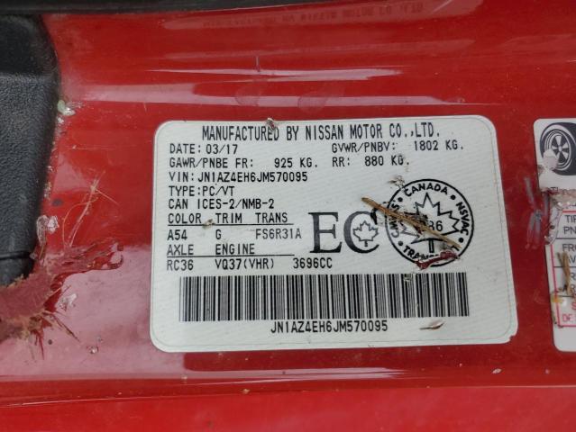 2018 NISSAN 370Z BASE JN1AZ4EH6JM570095