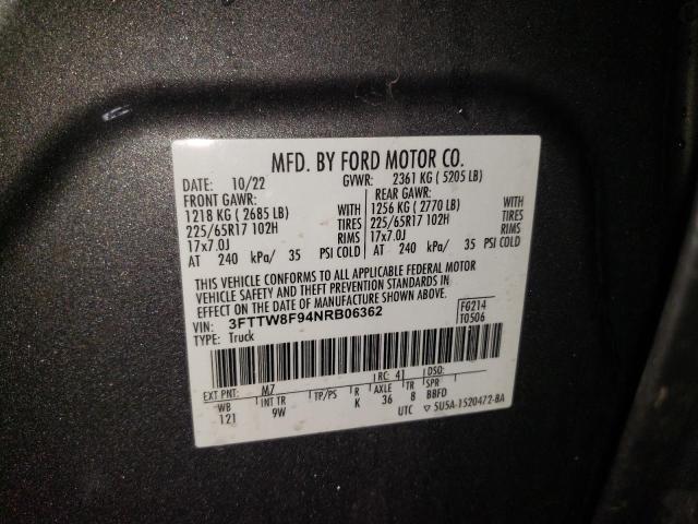 2022 FORD MAVERICK X - 3FTTW8F94NRB06362