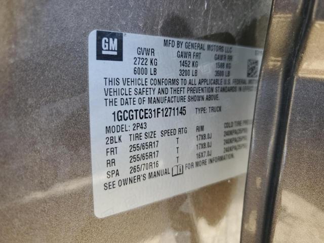 2015 CHEVROLET COLORADO Z - 1GCGTCE31F1271145