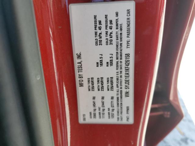 2019 TESLA MODEL 3 - 5YJ3E1EA1KF426158