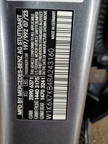 2024 MERCEDES-BENZ S MERCEDES - W1K6X7KB4RA243160