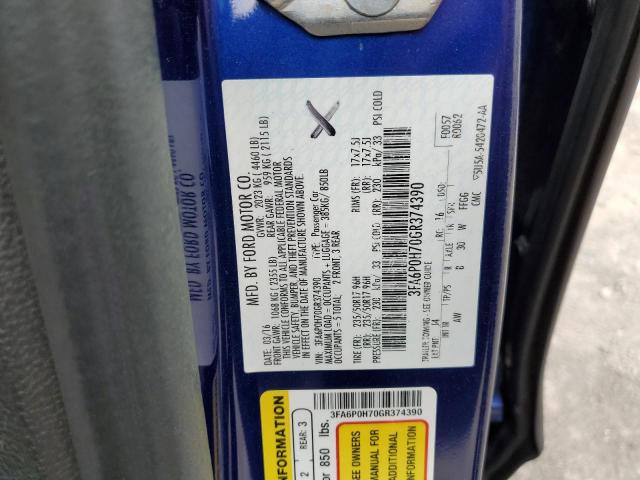 2016 FORD FUSION SE - 3FA6P0H70GR374390