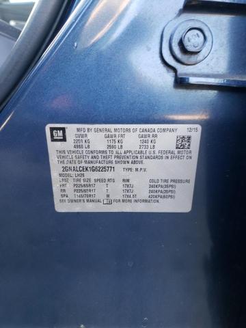 2016 CHEVROLET EQUINOX LT - 2GNALCEK1G6225771