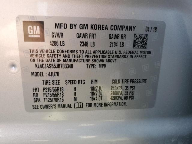 2018 BUICK ENCORE PRE - KL4CJASB5JB703348