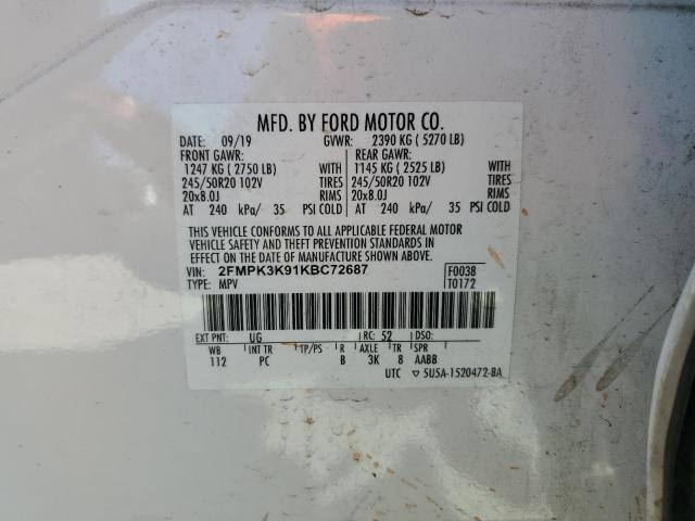 2019 FORD EDGE TITAN - 2FMPK3K91KBC72687