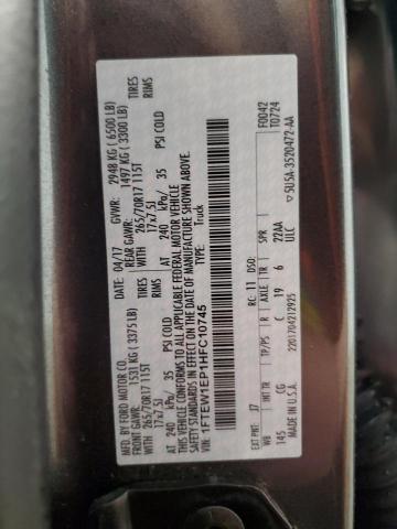 2017 FORD F150 SUPER - 1FTEW1EP1HFC10745